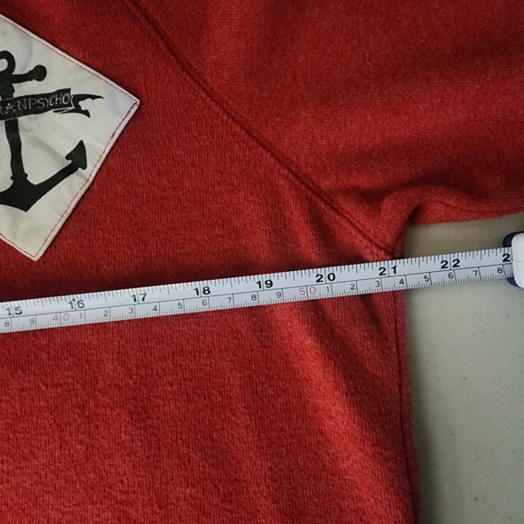 San Franpsycho Red Longsleeve Pullover Sweater Size Medium - Picture 8 of 8